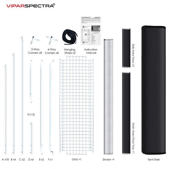 ViparSpectra-3x2x4.5-Grow-Tent-Parts