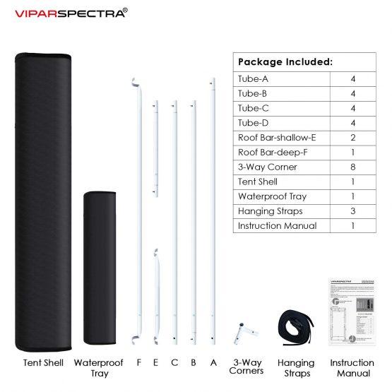 ViparSpectra-4x2-Grow-Tent-Parts