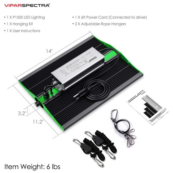 ViparSpectra-P1500-LED-Grow-Light-Kit